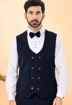 Embroidered Terry Rayon Tuxedo in Brown