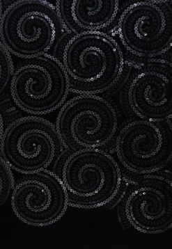 Embroidered Velvet Sherwani in Black