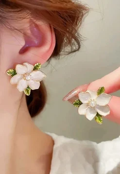 Enamel Filled Earrings