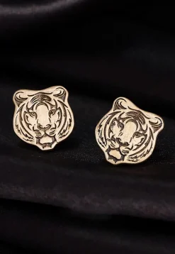 Fiery Tiger Metallic Collar Tips
