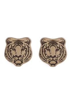 Fiery Tiger Metallic Collar Tips