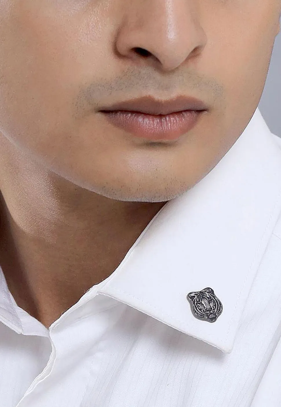 Fiery Tiger Metallic Collar Tips
