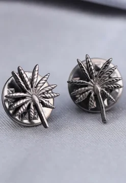 Floral Metallic Collar Tips