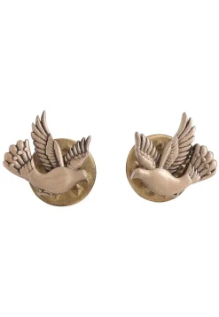 Flying Bird Metallic Collar Tips