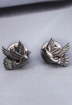 Flying Bird Metallic Collar Tips