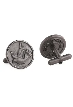 Flying Bird Metallic Cufflink Pair