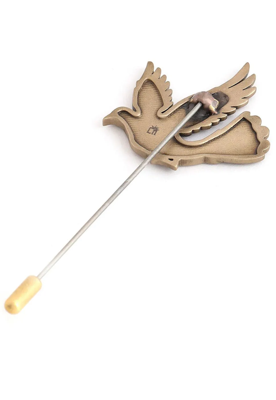 Flying Bird Metallic Lapel Pin
