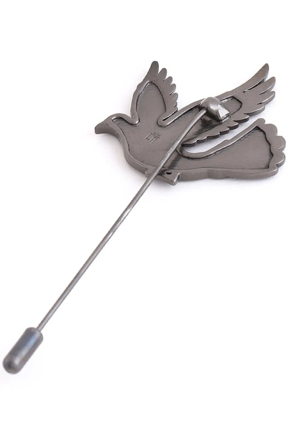Flying Bird Metallic Lapel Pin
