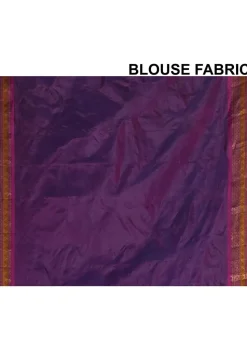 Gadwal Handloom Saree in Navy Blue