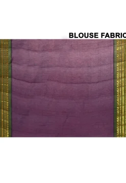 Gadwal Pure Silk Cotton Handloom Saree in Purple