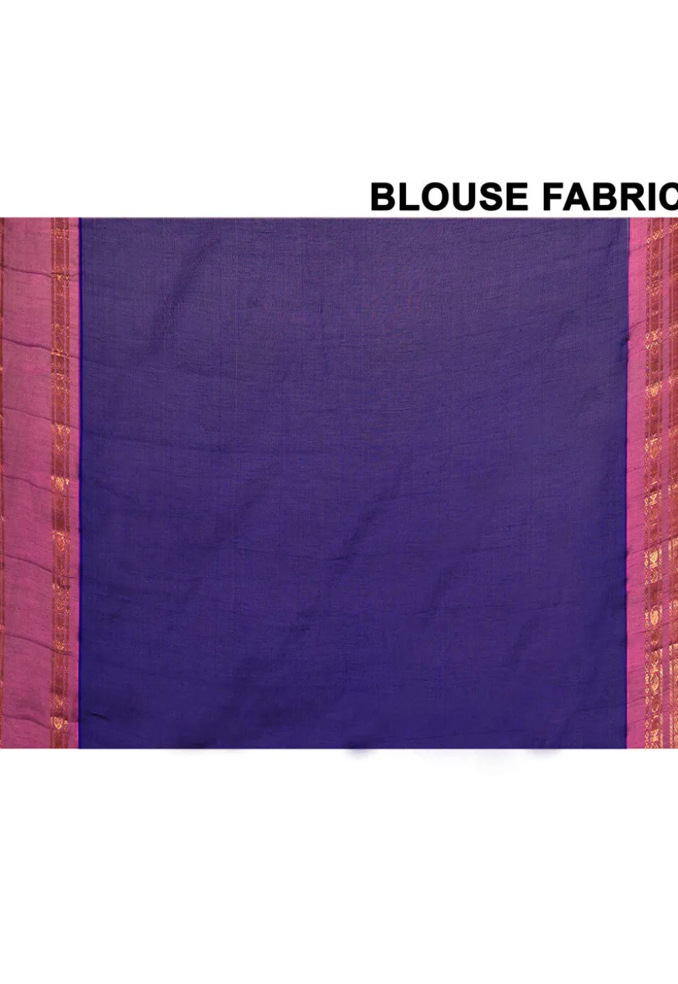 Gadwal Pure Silk Cotton Handloom Saree in Navy Blue