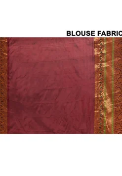 Gadwal Pure Silk Handloom Saree in Blue