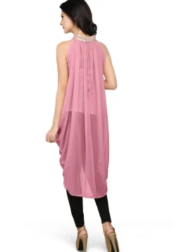 Georgette Tunic in Old Rose