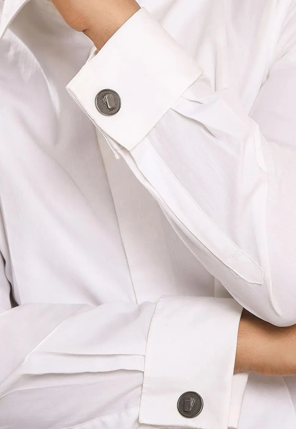 Gold Biscuit Metallic Cufflink Pair
