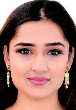 Golden Polished Earrings