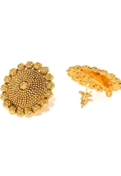 Golden Polished Earrings