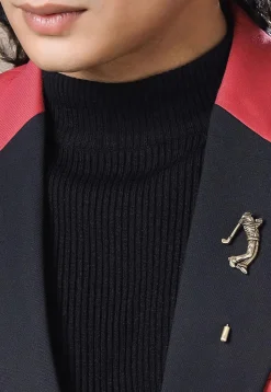 Golfer Metallic Lapel Pin