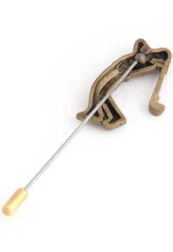 Golfer Metallic Lapel Pin