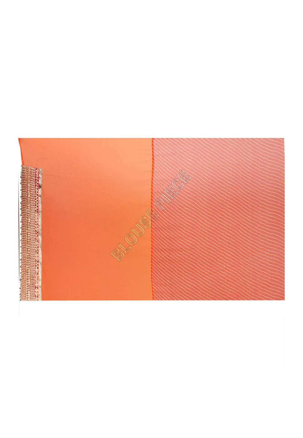 Half N Half Georgette Saree in Orange
