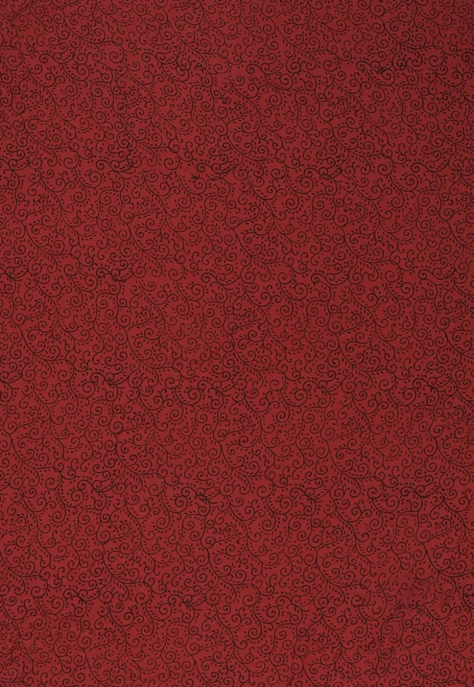 Hand Block Printed Crepe Saree in Wine