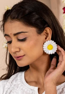 Hand Embroidered Earrings