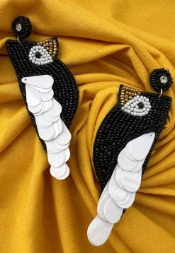 Hand Embroidered Earrings