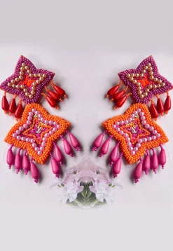 Hand Embroidered Earrings