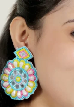 Hand Embroidered Earrings