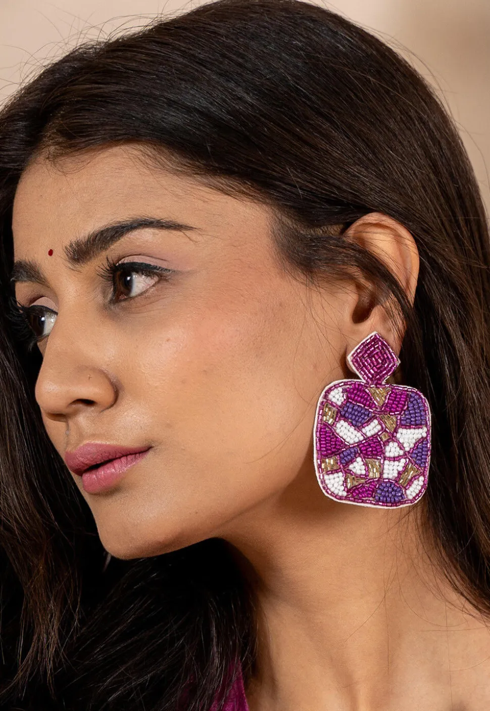 Hand Embroidered Earrings
