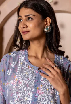 Hand Embroidered Earrings