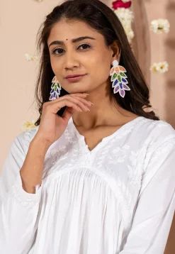 Hand Embroidered Earrings