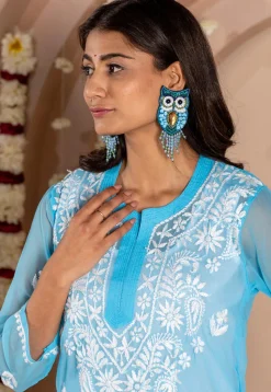 Hand Embroidered Earrings