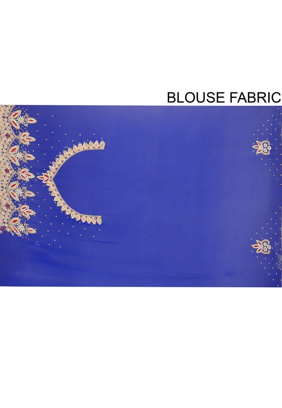 Hand Embroidered Georgette Saree in Royal Blue