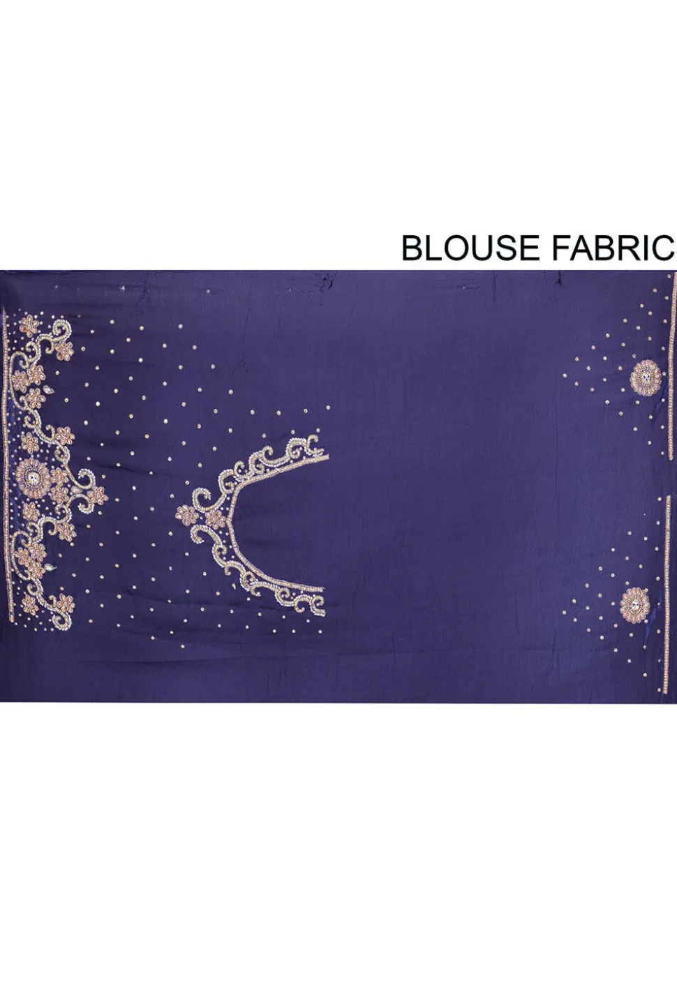 Hand Embroidered Georgette Saree in Navy Blue