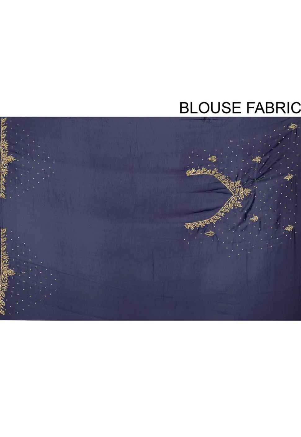 Hand Embroidered Georgette Saree in Navy Blue