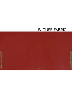 Hand Embroidered Georgette Saree in Red