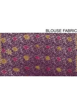 Hand Embroidered Georgette Brasso Saree in Dark Purple