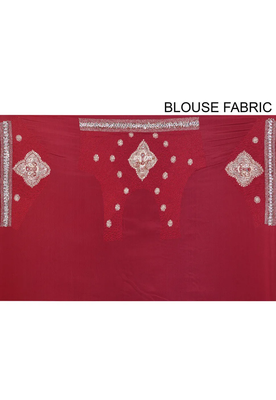 Hand Embroidered Georgette Saree in Maroon
