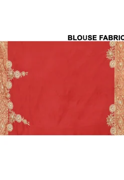 Hand Embroidered Pure Kanchipuram Silk Saree in Pink