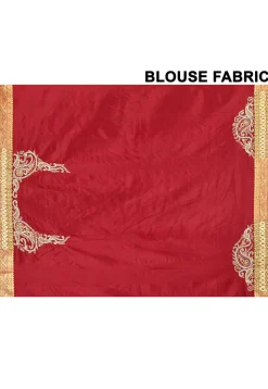 Hand Embroidered Pure Kanchipuram Silk Saree in Light Purple