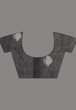 Handloom Art Silk Saree in Grey