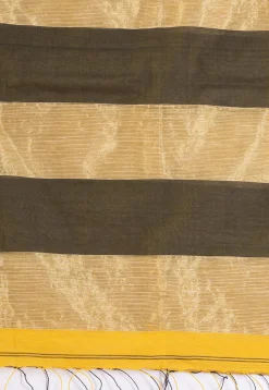 Handloom Cotton Saree in Yellow