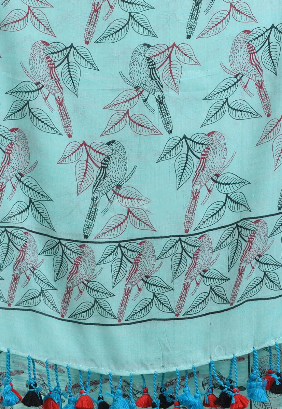 Handloom Cotton Saree in Sky Blue
