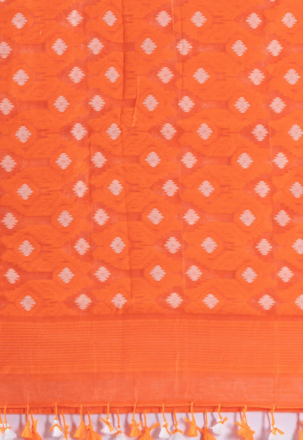 Handloom Cotton Saree in White