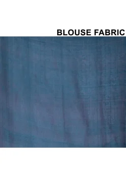 Handloom Cotton Silk Saree in Teal Blue