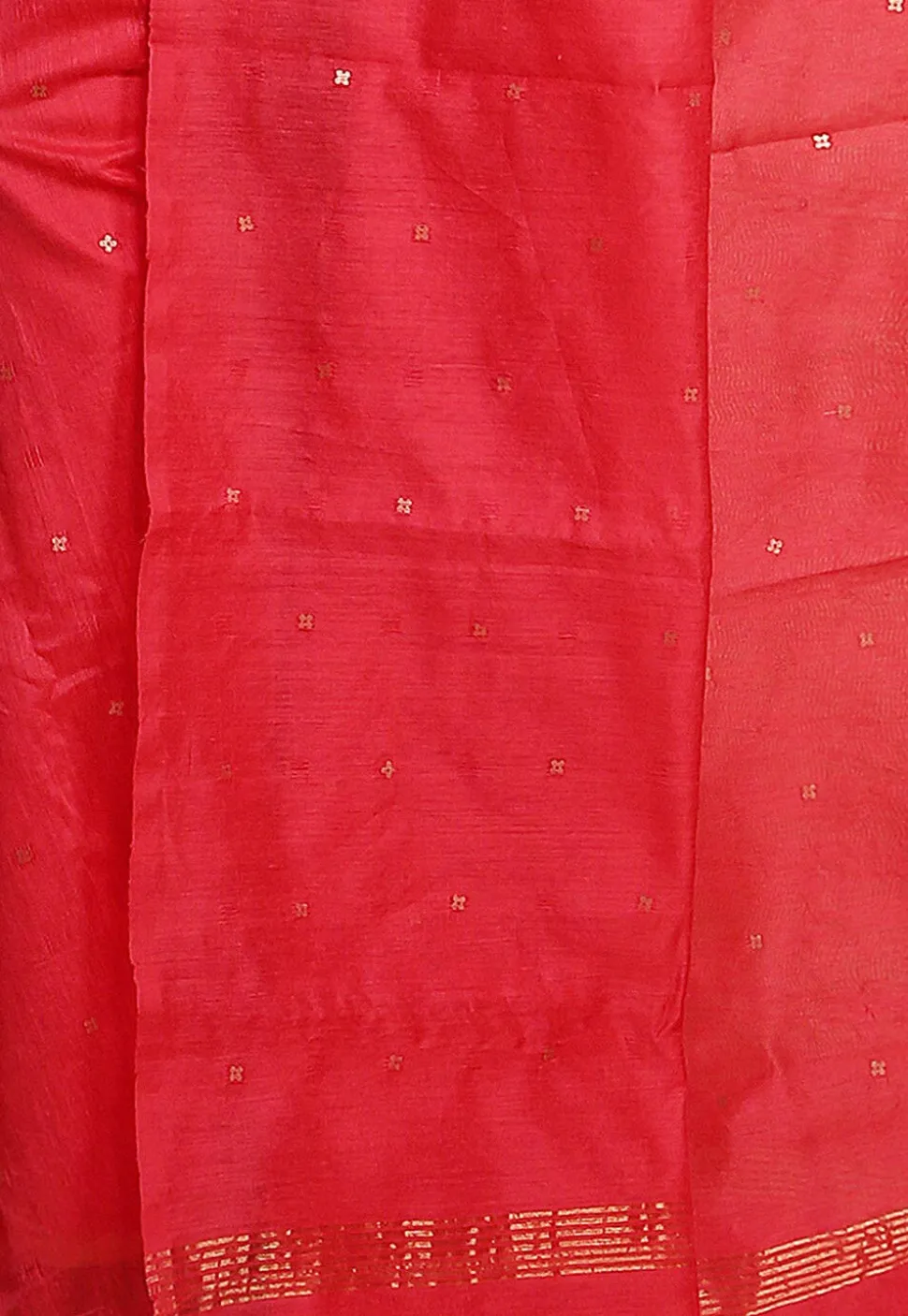 Handloom Cotton Silk Saree in Fuchsia