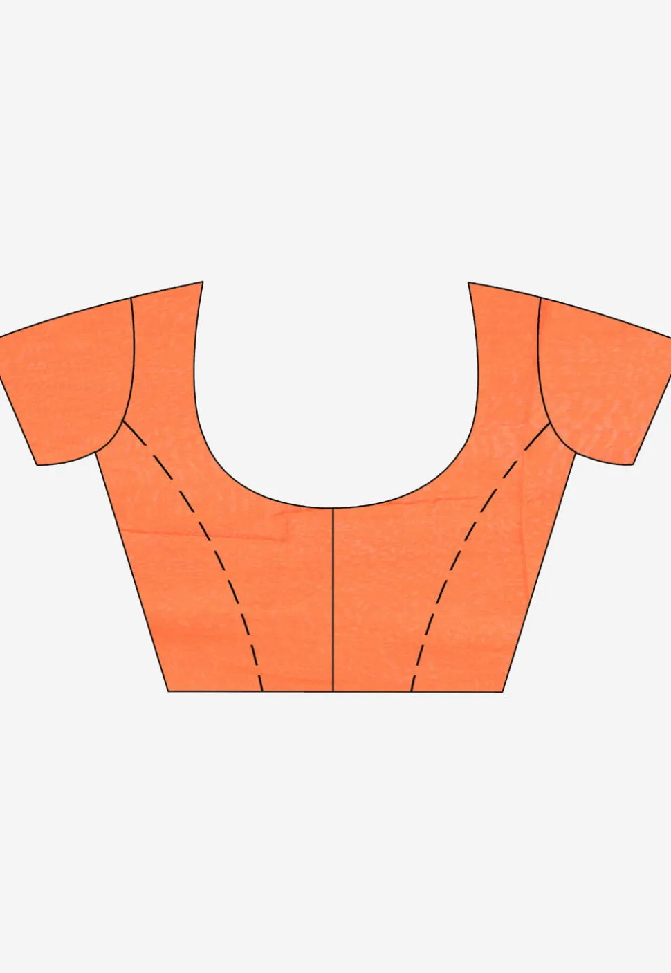 Handloom Jamdani Cotton Saree in Orange