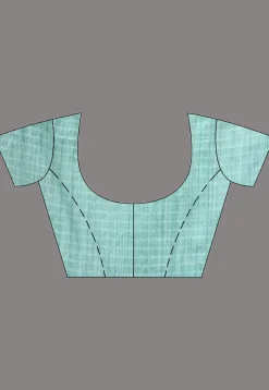Handloom Jamdani Pure Matka Silk Saree in Pastel Green