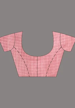Handloom Jamdani Pure Matka Silk Saree in Dark Peach