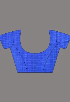 Handloom Jamdani Pure Matka Silk Saree in Royal Blue